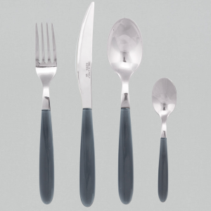 Posate - ARCUCCI collezione DROP Servizio 6 P.T. grigio