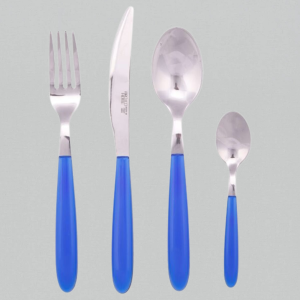 Posate - ARCUCCI collezione DROP Servizio 6 P.T. blu elettrico