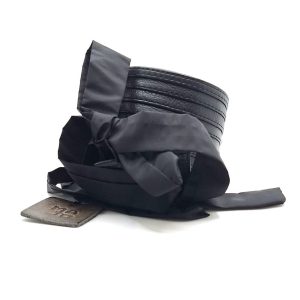 Collezione Majo Occasioni - Cintura Judith Nylon e Pelle Nero