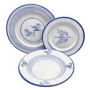 Piatti - collezione Menabò Servizio 6 p.t. Uccellini