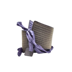 Collezione Majo Occasioni - Cintura Mary Nylon e Pelle Caffè/Viola