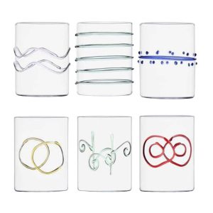 Bicchieri - Ichendorf Milano Collezione Decò Set 6 Bicchieri Acqua Arlecchino
