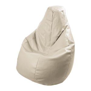 Poltrone e Poufs - Creativando Poltrona a sacco “Lolita Ecopelle” Beige piena