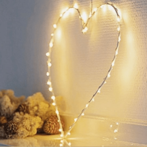 Fiorirà un giardino - Cuore LED h30cm