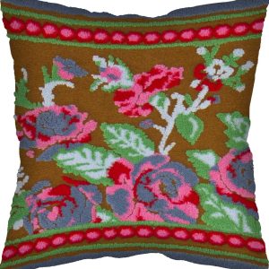 Miho - Cuscino Wool - fiori