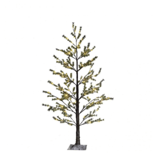Fiorirà un giardino - Pino verde luminoso innevato h180cm