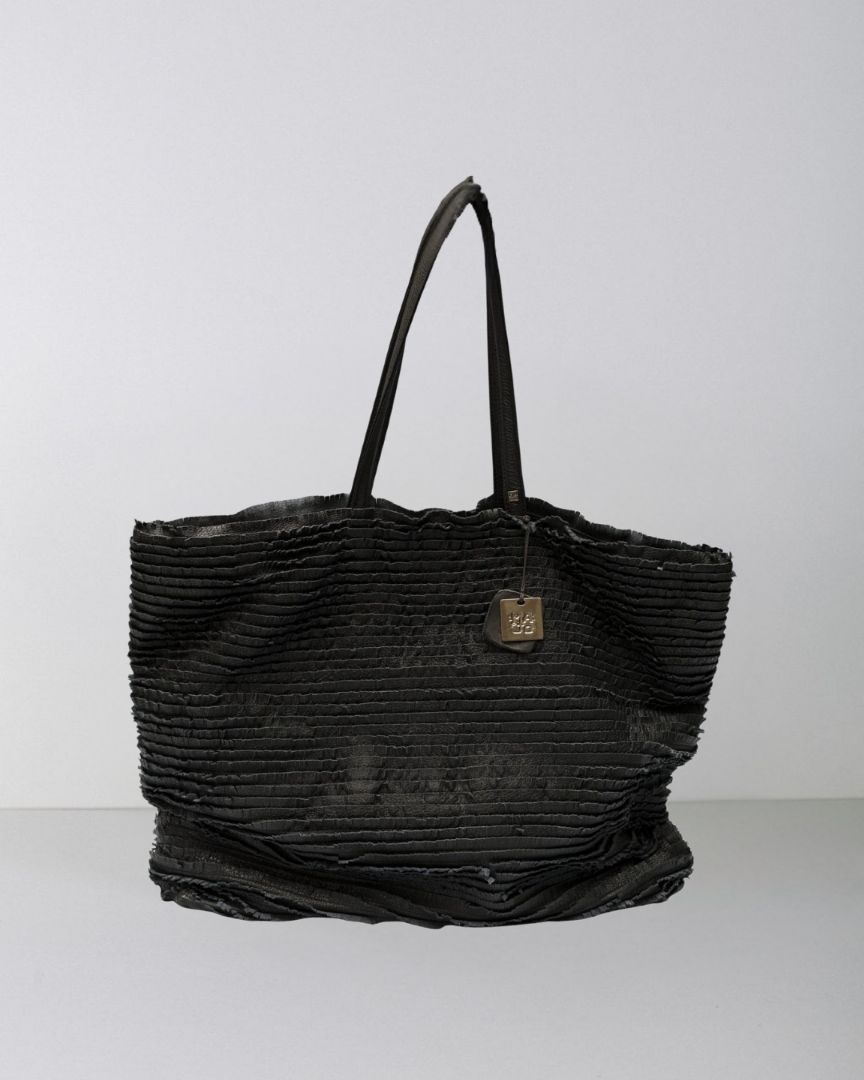 *Collezione Majo -Borsa Frange VEGA nera