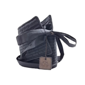 Collezione Majo Occasioni - Cintura Mary Nylon e Pelle Nero
