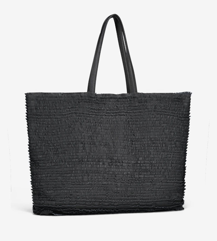 *Collezione Majo -Borsa Frange VEGA nera - immagine 2