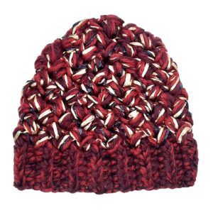 Exquisite J Milano - Cappello Lana e Rafia Oro/Rosso
