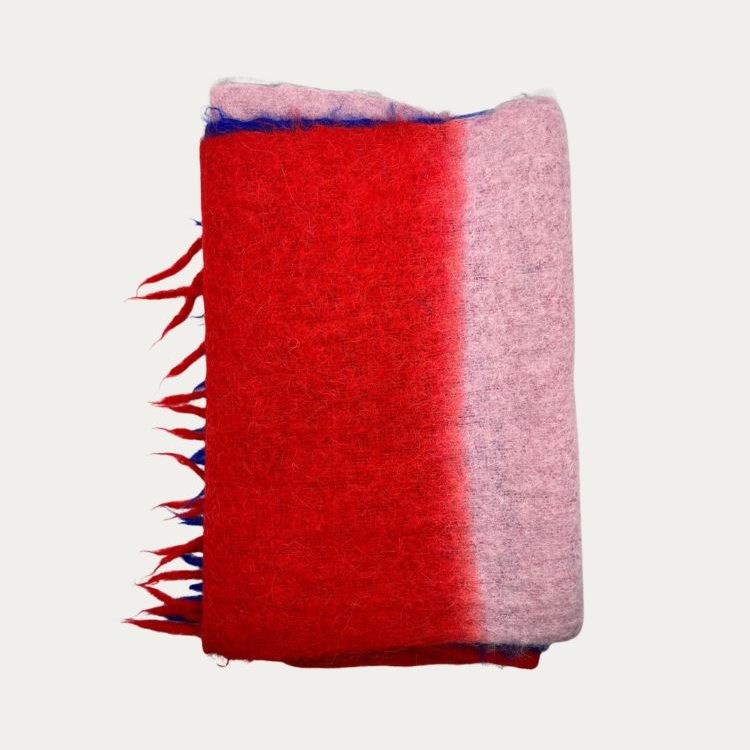 Exquisite J Milano - Winter Stola in lana cotta Color Block - immagine 3
