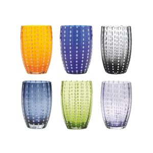 Bicchieri - Zafferano Collezione Perle Set 6 Bicchieri Acqua Mix 1