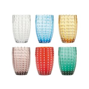 Bicchieri - Zafferano Collezione Perle Set 6 Bicchieri Acqua Mix 2