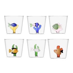 Bicchieri - Ichendorf Milano set 6 Bicchieri Acqua Collezione Marine Garden