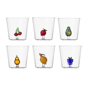 Bicchieri - Ichendorf Milano set 6 Bicchieri Acqua Collezione Fruits & Flowers