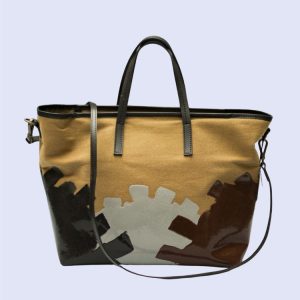 Exquisite J Milano - * Borsa Shopper Canvas e Resina