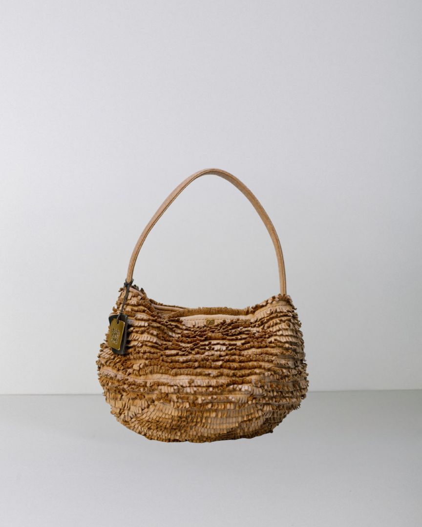*Collezione Majo - Borsa Frange Favignana Ambra