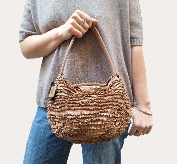 *Collezione Majo - Borsa Frange Favignana Ambra - immagine 3