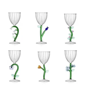Bicchieri - Ichendorf Milano Set 6 Calici Collezione Botanica
