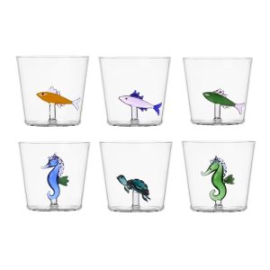 Bicchieri - Ichendorf Milano set 6 Bicchieri Acqua Collezione Marine Garden