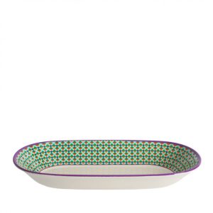 Piatti - Fiorirà un giardino Pop stripes Vassoio ovale melamina