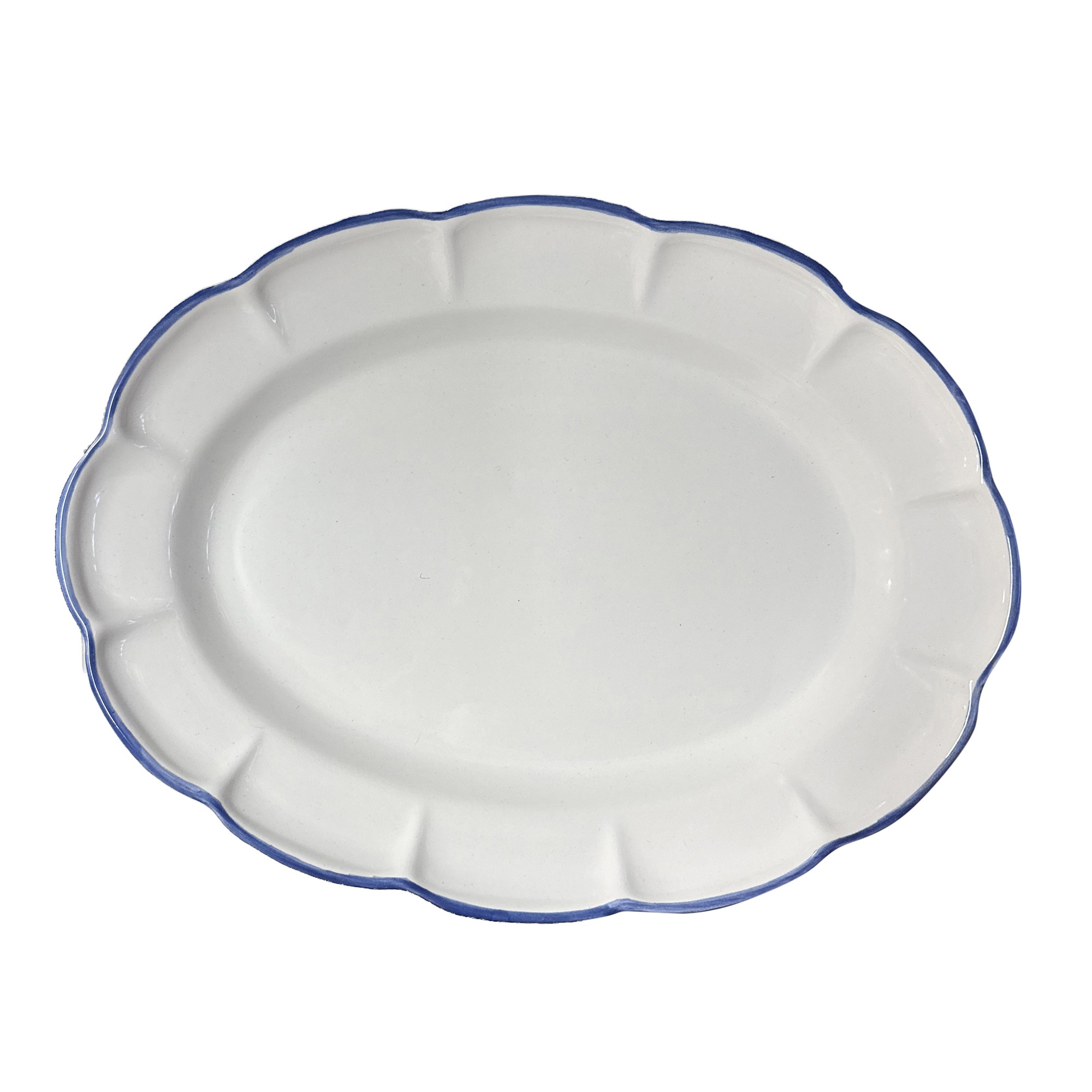 Piatti - Arcucci Collezione Dolcevita Vassoio ovale cm39 Filo azzurro