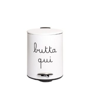 Pattumiera - Simple Day Butta Qui bianco 5l