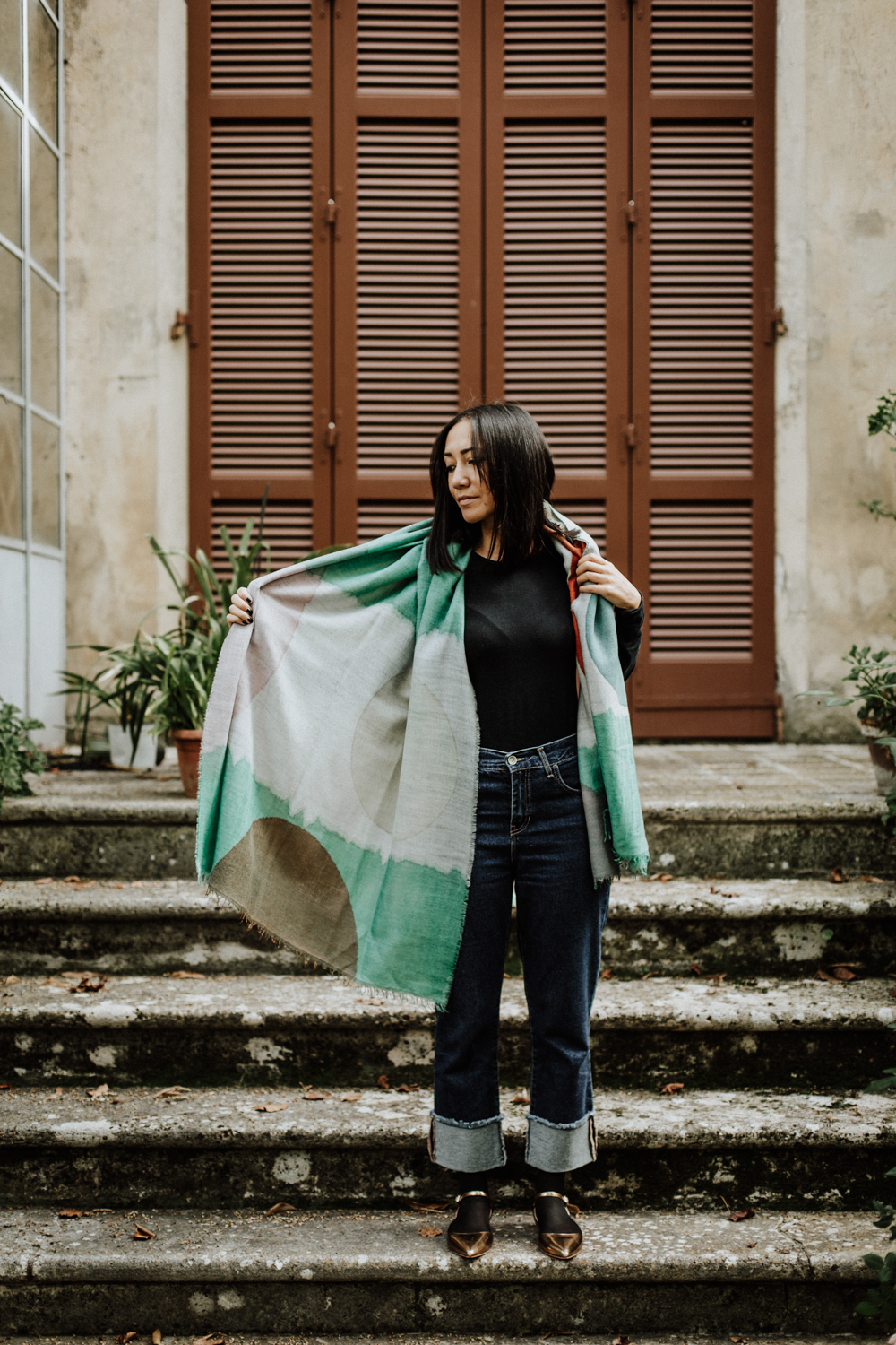 Exquisite J Milano - Stola in garza di lino - immagine 6