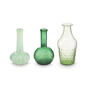 Pip Studio - set 3 vasi vetro Verde tenue