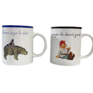 Moroni Gomma - Set 2 Mug Mangia e Impara