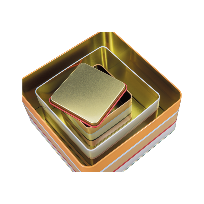 Remember - Set 3 scatole latta quadrate - immagine 3
