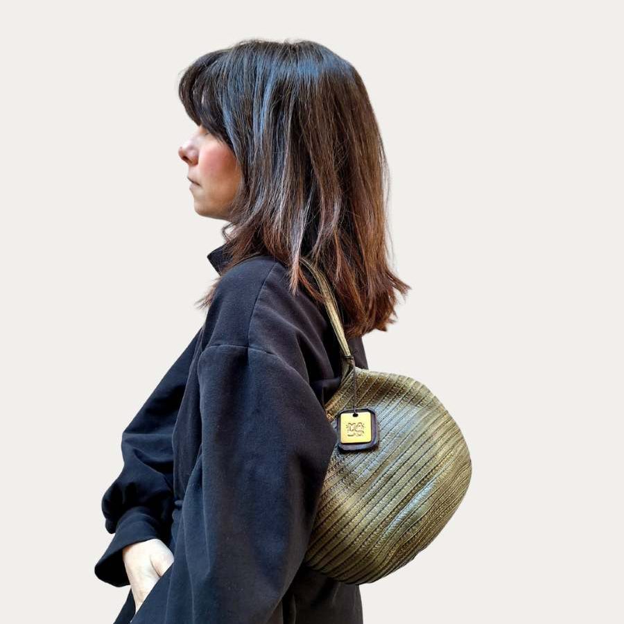 *Collezione Majo - Borsa Deledda Dark Khaki - immagine 2