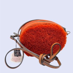 Exquisite J Milano - * Borsa Tracolla Shearling Fagiolo Cuoio