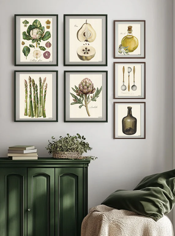 Decorazioni - Vanilla Fly Quadri 20x25 Fiori e Ortaggi