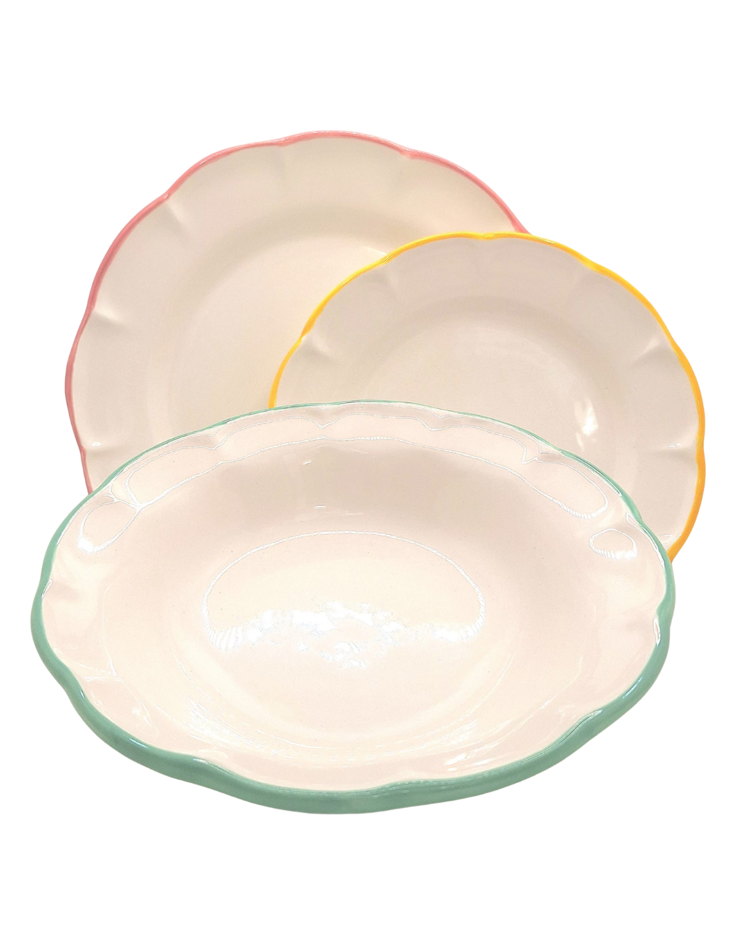 Piatti - Arcucci Collezione Dolcevita 6 P.T. Filo Multicolor