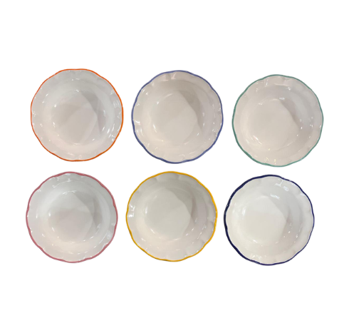 Piatti - Arcucci Collezione Dolcevita 6 P.T. Filo Multicolor - immagine 2