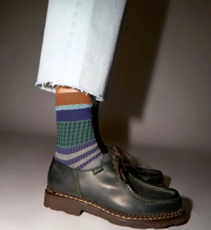 Exquisite J Milano - Calzini Corti Color Block e Quadretti - immagine 3