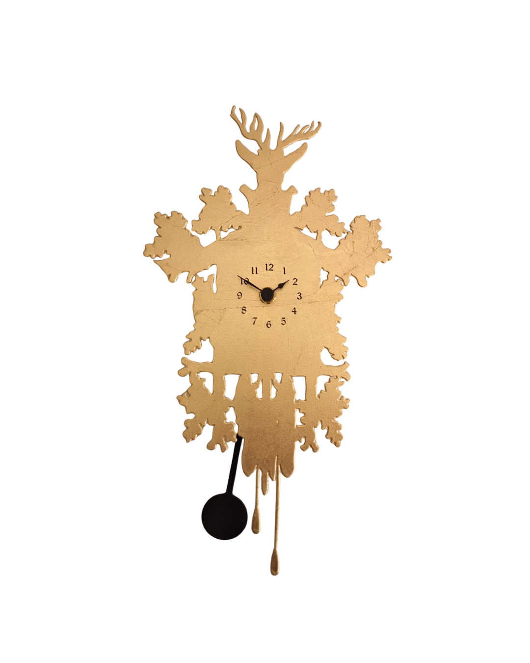 Orologi - Domeniconi Orologio cucù mignon foglia oro