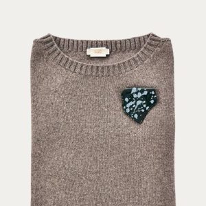 Bijoux Tolemaide - Spilla Palmina Cicoria/Polvere