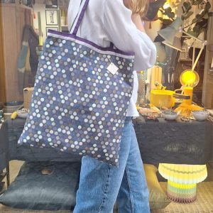 Menabò - Shopper Canvas Pois Double Face