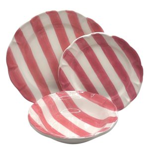 Piatti - Arcucci Collezione Dolcevita 6 P.T. Nastro Rosa