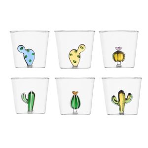 Bicchieri - Ichendorf Milano set 6 Bicchieri Acqua Collezione Desert Plants