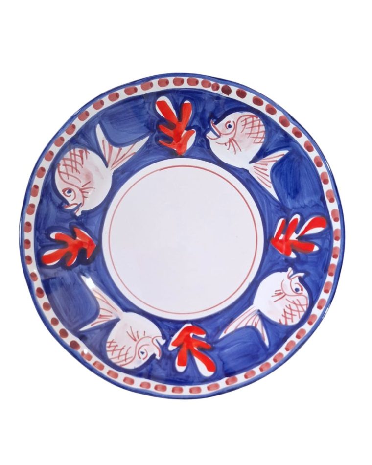 Piatti - Solimene Decoro Campagna 5 Piatti Piani Assortiti Mix2 - immagine 4