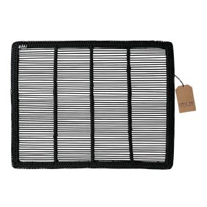 Tovagliette - Simple Day Set 6 Tovagliette Rattan Nere