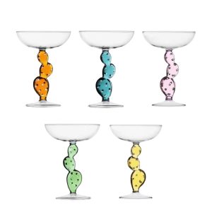 Bicchieri - Ichendorf Milano Set 5 Coppe Champagne Collezione Desert Plants