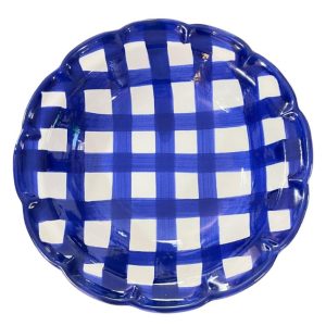 Piatti - Arcucci Dolce Vita Vichy Insalatiera Blu