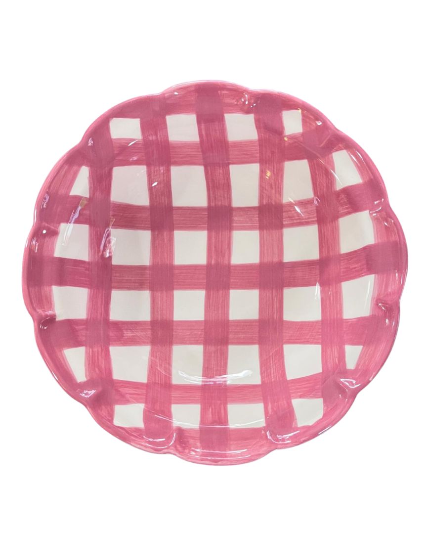 Piatti - Arcucci Dolce Vita Vichy Insalatiera Rosa
