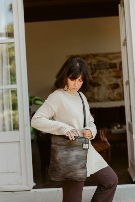 * Majo - Borsa 1032 Bianca Liquirizia - immagine 4