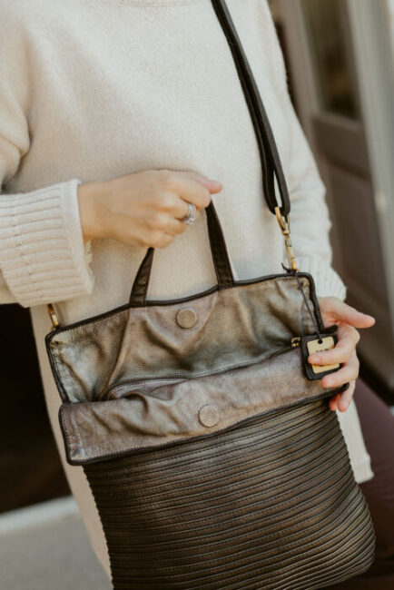 * Majo - Borsa 1032 Bianca Liquirizia - immagine 3