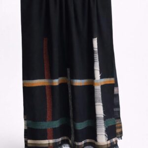 Exquisite J Milano - Sciarpa in Garza di Lana con Applicazioni